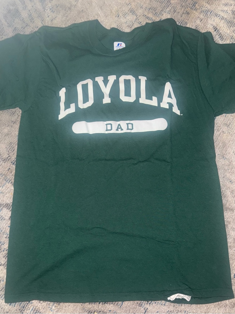 Russell Athletic Loyola Dad Green Short Sleeve Tee